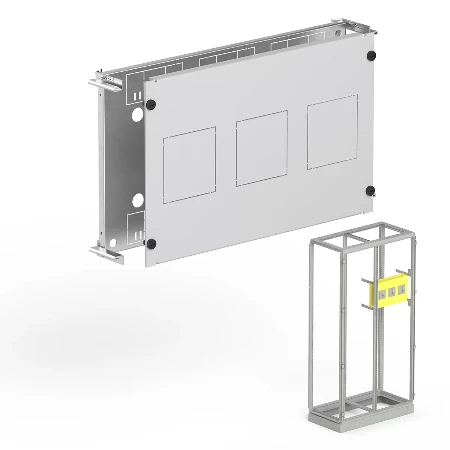 Modul za vertikalnu montažu 4 prekidača NSX250, visine 300 mm, širine 762,5 mm, sa montažnom pločom i zaštitnom maskom