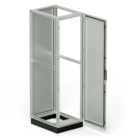 Slobodnostojeći razvodni orman IP55, 2050x620x800 mm, RAL 7035, sa postoljem visine 100 mm, RAL 9005