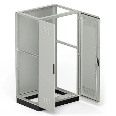 Slobodnostojeći razvodni orman IP31, 1900x1120x800(dvokrilni, asimetrična vrata - desna šira od levih), leva brava, sa postoljem visine 100mm, vra