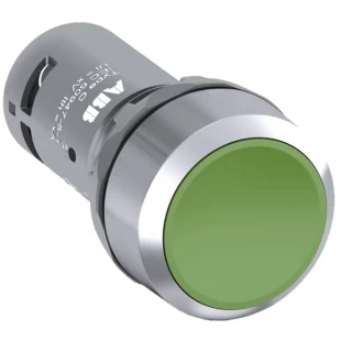 Taster zeleni CP1-30G-10 sa NO kontaktom (srebrni)