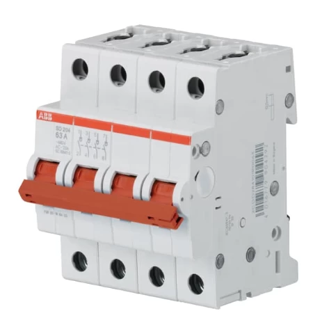 SD204/40, Ćetvoropolni modularni rastavljač 40A, Ik=25kA pri Ue=230/400 V AC
