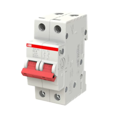 SHD202/63 Dvopolni modularni prekidač 63A, Ik=10kA u nizu sa NH00 ≤ 63A