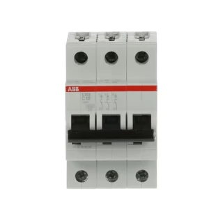 S203-C10, Tropolni automatski osigurač 10A, C karakteristika, Icn=6kA, Icu=10kA
