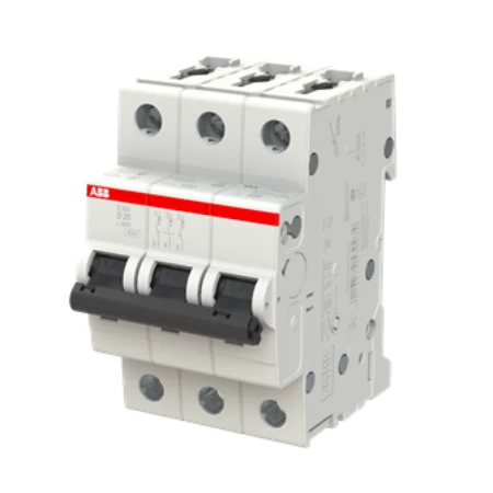S203-D20, Tropolni automatski osigurač 20A, D karakteristika, 6kA