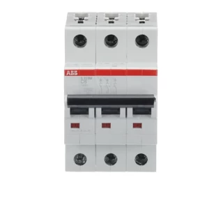 S203M-C6, Tropolni automatski osigurač 6A, C karakteristika, Icn=10kA, Icu=15kA