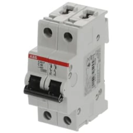 S202P-C40, Dvopolni automatski osigurač 40A, C karakteristika, Icn=15kA, Icu=15kA