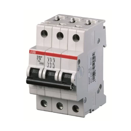 S203P-B40, Tropolni automatski osigurač 40A, B karakteristika, Icn=15kA, Icu=15kA