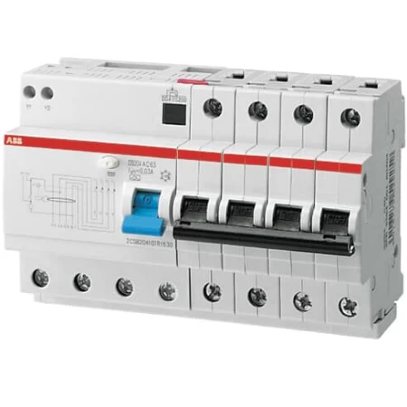 DS204 AC-C6/0,03, Diferencijalna automatska zaštitna (FID) sklopka, C-karakteristika, 6A, 30mA, 4-pola, 6 modula, Icn=6kA, Icu=10kA, tip AC