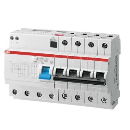 DS204 AC-C50/0,03, Diferencijalna automatska zaštitna (FID) sklopka, C-karakteristika, 50A, 30mA, 4-pola, 6 modula, Icn=6kA, Icu=10kA, tip AC