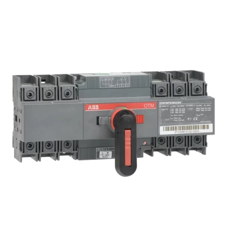 Prekidač sa motornim pogonom tropolni (I-0-II), tip OTM80F3CMA230V, In=80A, Uc=230VAC