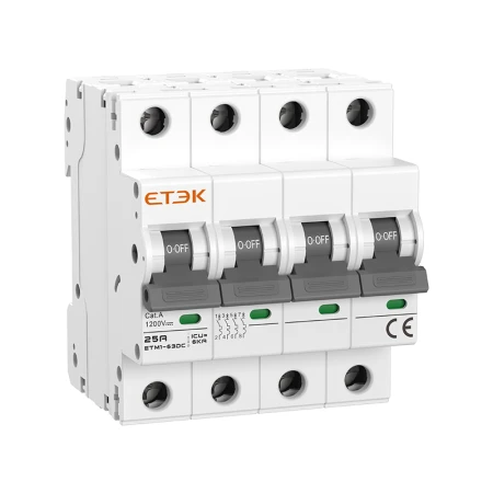 Automatski osigurač - DC MCB 1000V 4P 25A 6kA
