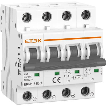 Automatski osigurač - DC MCB 1000V 4P 20A 10kA
