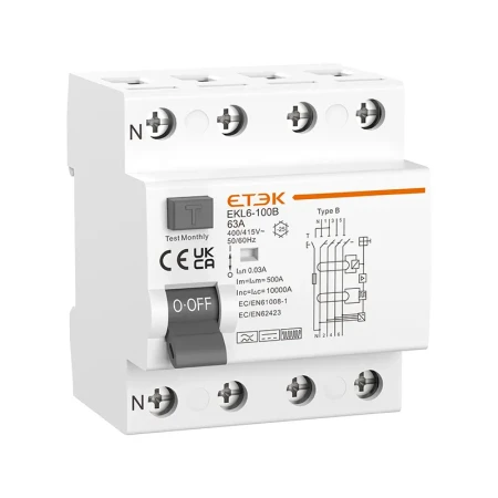RCCB Type B 100A 300mA 3P+N