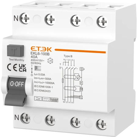 RCCB Type B 100A 300mA 3P+N