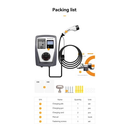 Smart EV punjač 22kW  OCPP/RFID/MID/Wifi/Ethernet/4G/LCD