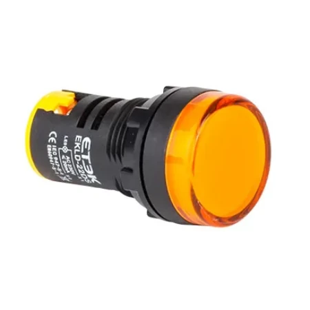 LED signalna lampica 22mm  žuta 220VAC