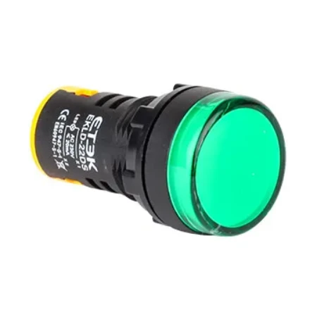 LED signalna lampica 22mm  zelena 24VAC