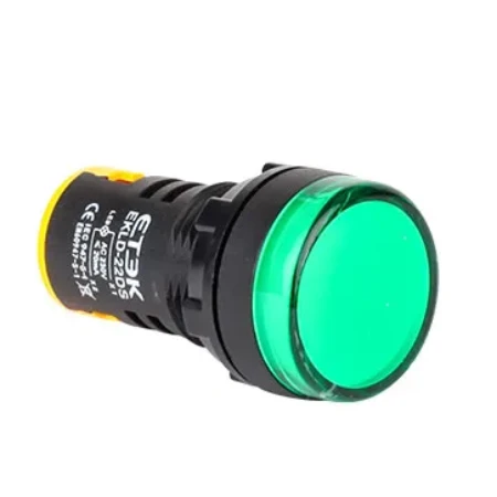 LED test lampica 22mm  zelena 24VAC