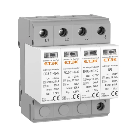 Odvodnik prenapona T1+T2 4P 275 V 12,5 kA