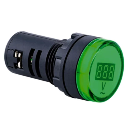 LED voltmetar fi22 mm 80-500 V AC zeleni